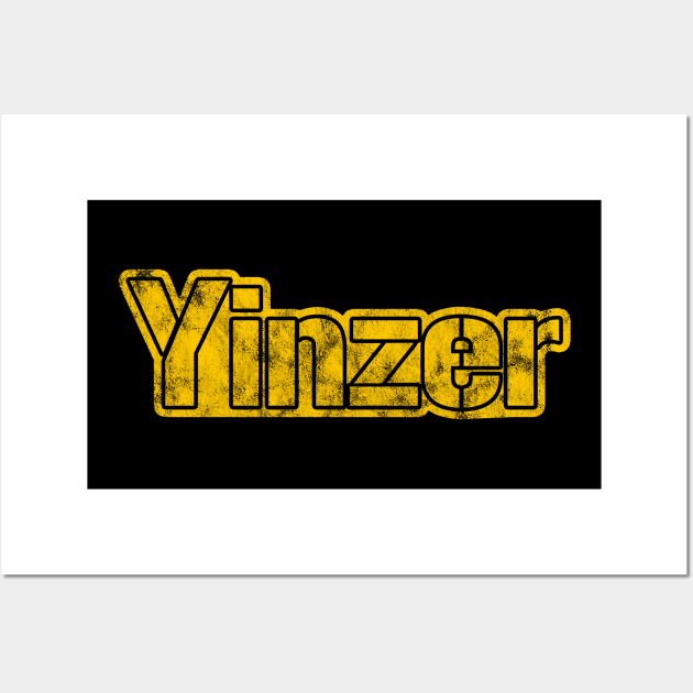 Yinzer Nation (yellow print) Wall Art by LazyDayGalaxy